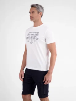 LERROS Herren T-Shirt in weiß