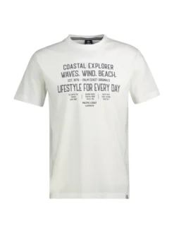 LERROS Herren T-Shirt in weiß