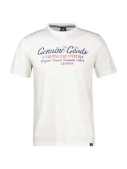 LERROS Herren T-Shirt in weiß