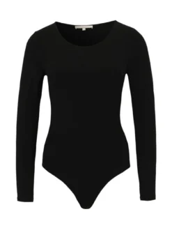 Les Lunes Damen Langarmbody in schwarz - Ärmel: langarm