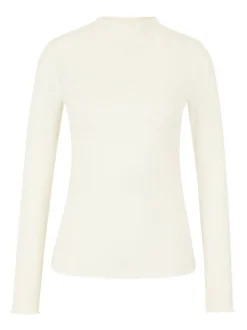 Les Lunes Damen Langarmshirt in weiß - Ärmel: langarm