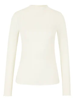 Les Lunes Damen Langarmshirt in weiß - Ärmel: langarm