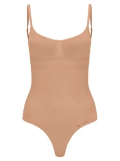 Les Lunes Damen Ärmelloser Body in braun