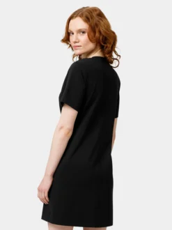 Les Lunes Damen Shirtkleid in schwarz - Länge: kurz