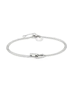 Liebeskind Berlin Damen Armband - The Festive Mini Link Sparkle in silber