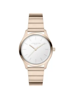 Liebeskind Berlin Damen Armbanduhr - The Round Staple in roségold