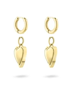 Liebeskind Berlin Damen Creolen - Metal Heart in gold