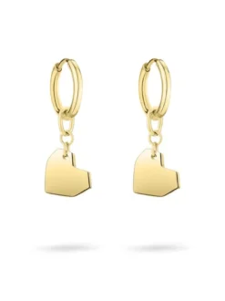 Liebeskind Berlin Damen Creolen - Urban Heart in gold