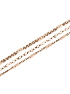 Liebeskind Berlin Damen Fußkette - Sparkling With Layers in roségold