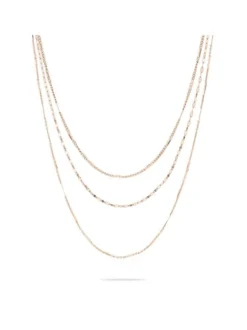 Liebeskind Berlin Damen Halskette - Sparkling With Layers in roségold