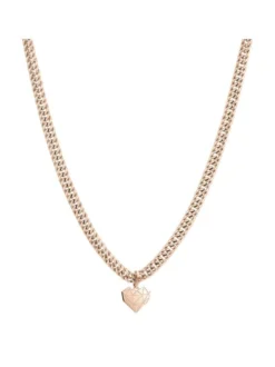 Liebeskind Berlin Damen Halskette - Broken Heart Chunky in roségold