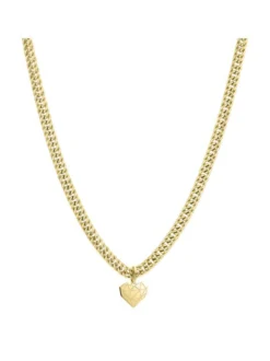 Liebeskind Berlin Damen Halskette - Broken Heart Chunky in gold