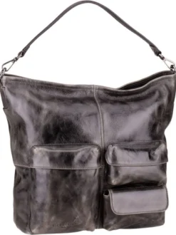 Liebeskind Berlin Damen Handtasche - LK 204 Archive Lack M in grau