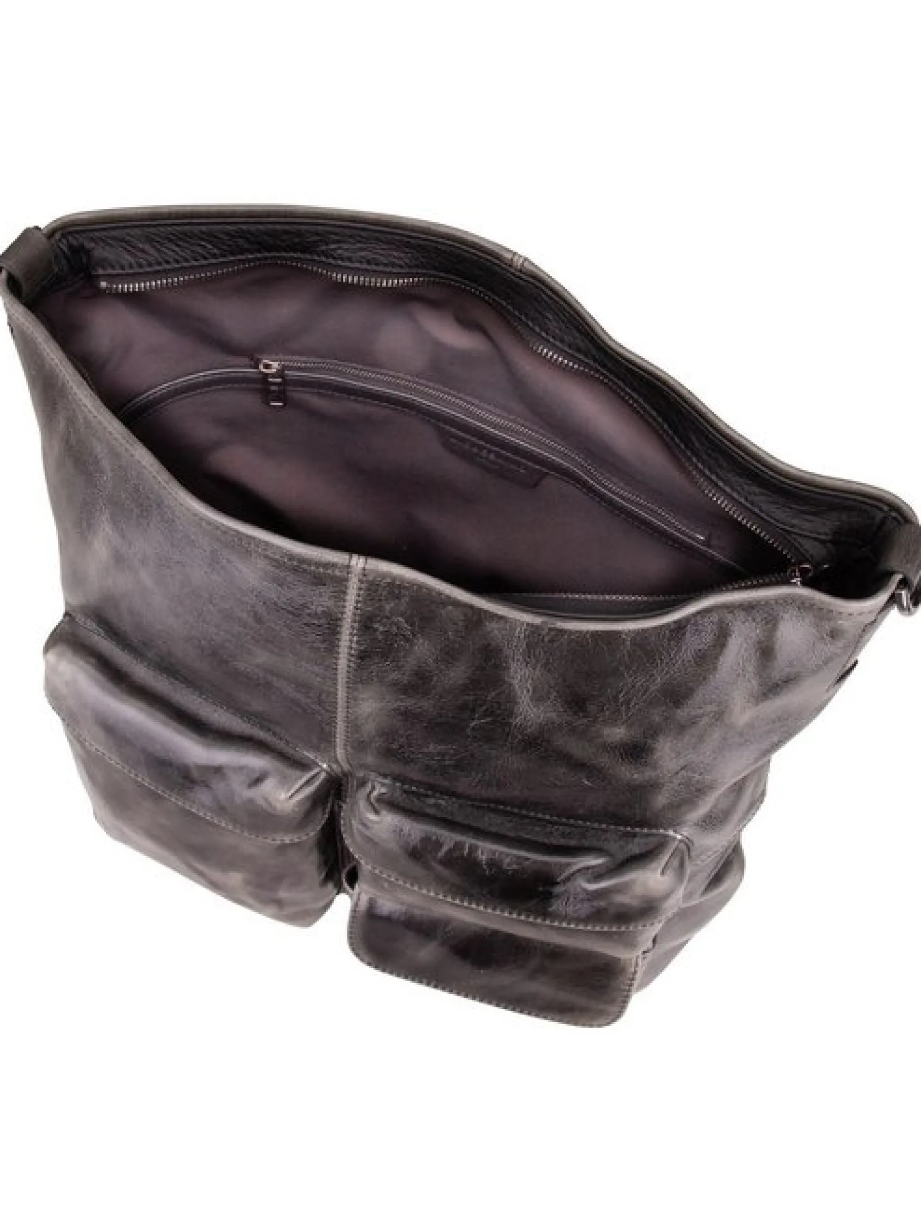 Liebeskind Berlin Damen Handtasche - LK 204 Archive Lack M in grau