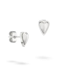 Liebeskind Berlin Damen Ohrstecker - Metal Heart in silber