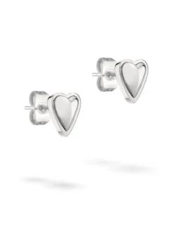 Liebeskind Berlin Damen Ohrstecker - Metal Heart in silber