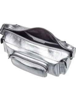 Liebeskind Berlin Damen Schultertasche - Lila Silver S in silber