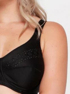 LingaDore Damen ohne Bügel BH in schwarz