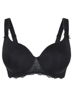 LingaDore Damen T-Shirt BH in schwarz