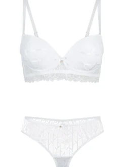 LingaDore Damen up BH set Push in weiß