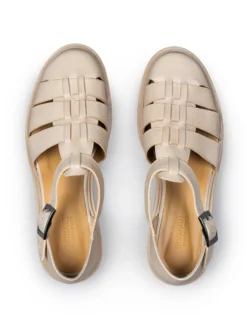 Lloyd Damen Riemchensandale in beige - 1,5 cm Absatz