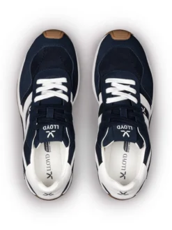 Lloyd Herren Sneaker - STRADO in blau weiß - 0 cm Absatz