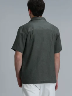 Lufian Herren Hemd - BERT in khaki - Ärmel: kurzarm