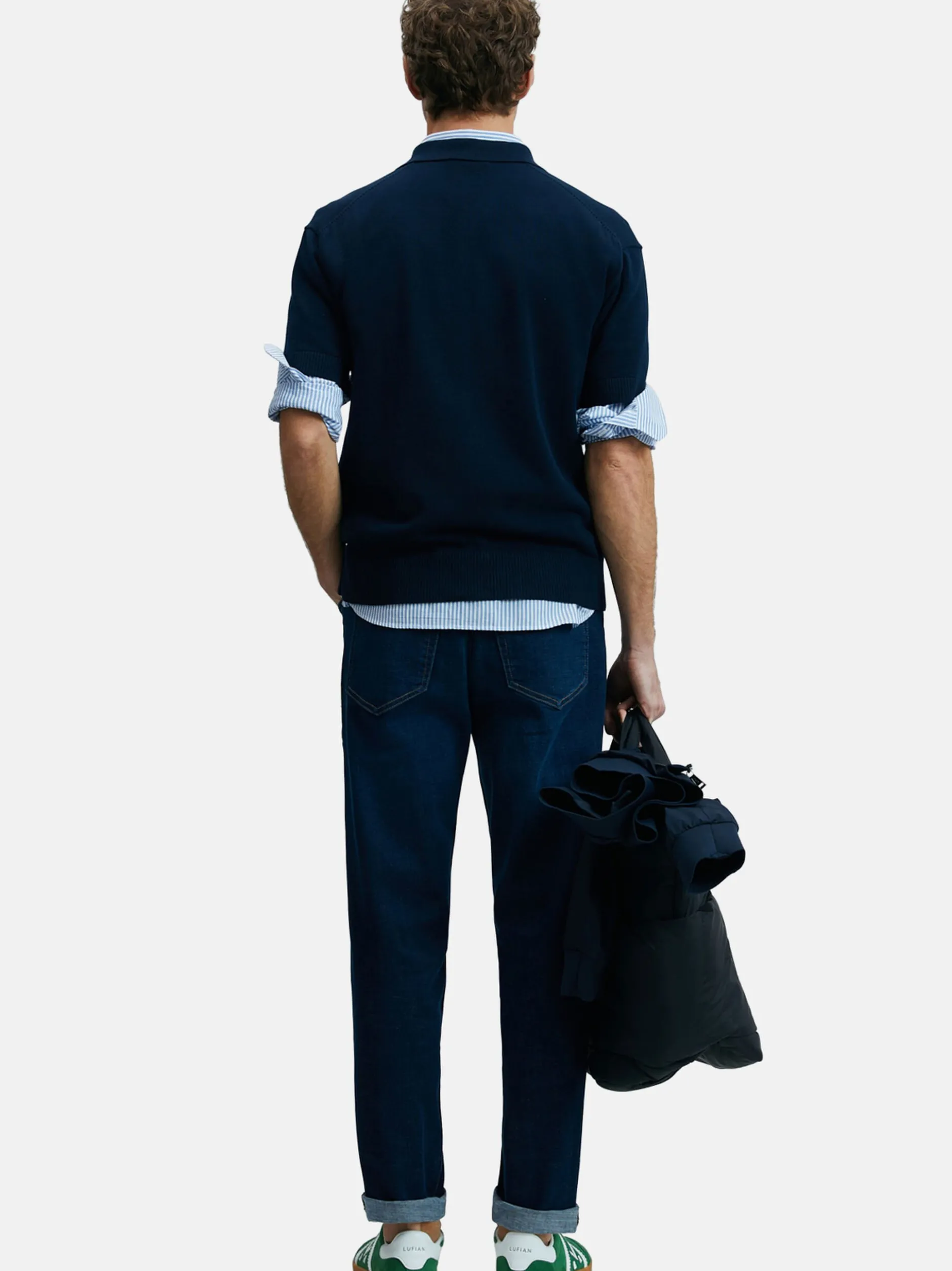 Lufian Herren Poloshirt - FRESH in blau - Ärmel: kurzarm
