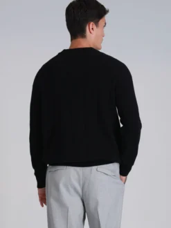 Lufian Herren Pullover - LIGHT in schwarz