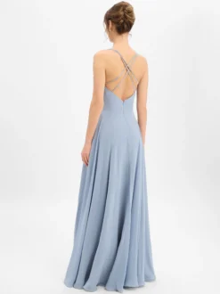 Luxuar Fashion Damen Abendkleid in hellblau