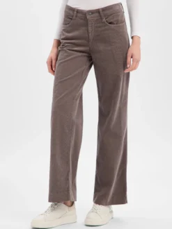 MAC Damen Cordhose in anthrazit - Länge: lang