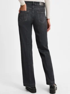 MAC Damen Jeans in anthrazit - Länge: lang