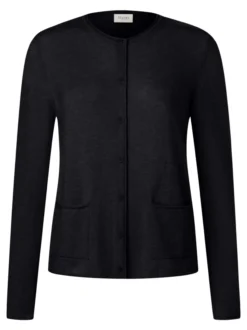 MAERZ Damen Strickjacke aus Merino in schwarz