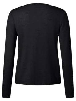 MAERZ Damen Strickjacke aus Merino in schwarz