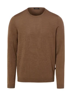 MAERZ Herren Merinowoll-Pullover in braun