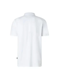 MAERZ Herren Poloshirt in weiß - Ausschnitt: Polokragen