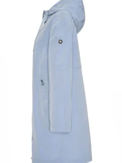 MANISA Fashion Damen Parka in hellblau