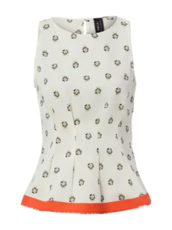 Marc Cain Collections Damen Blusentop in weiß orange