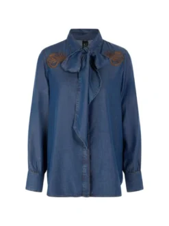 Marc Cain Damen Bluse in blau