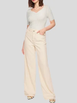 Marc Cain Damen Jeans - WARRI in ecru