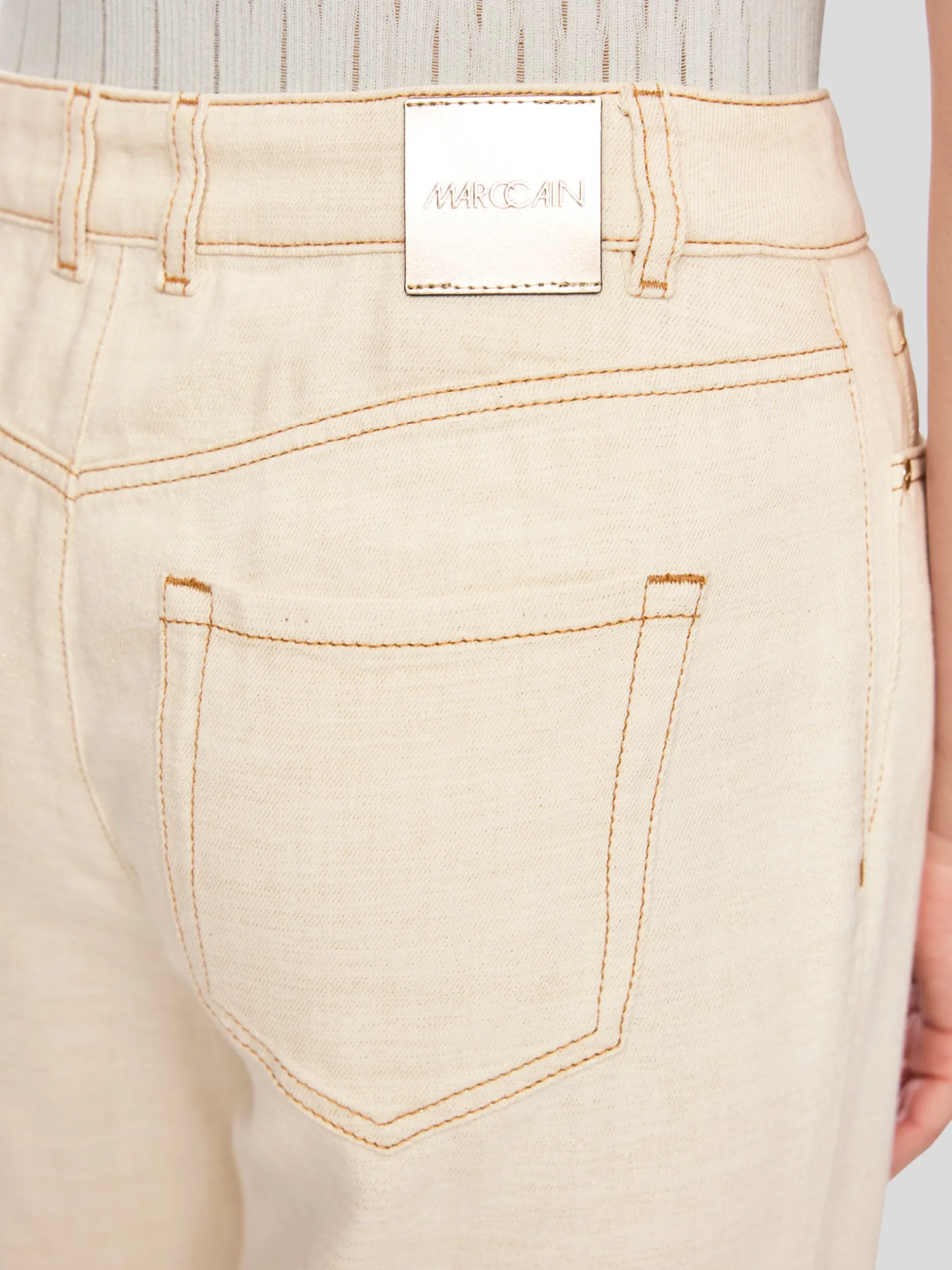 Marc Cain Damen Jeans - WARRI in ecru