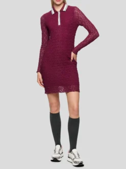 Marc Cain Damen Kleid in bordeaux