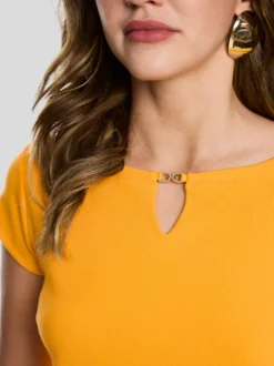 Marc Cain Damen T-Shirt in gold