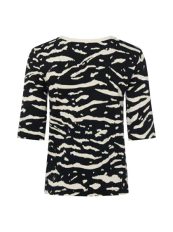 Marc Cain Sports Damen T-Shirt in schwarz weiß