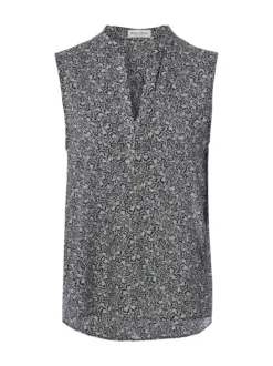 Marc O'Polo Damen Blusentop in schwarz weiß