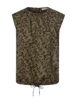 Marc O'Polo Damen Blusentop in khaki braun