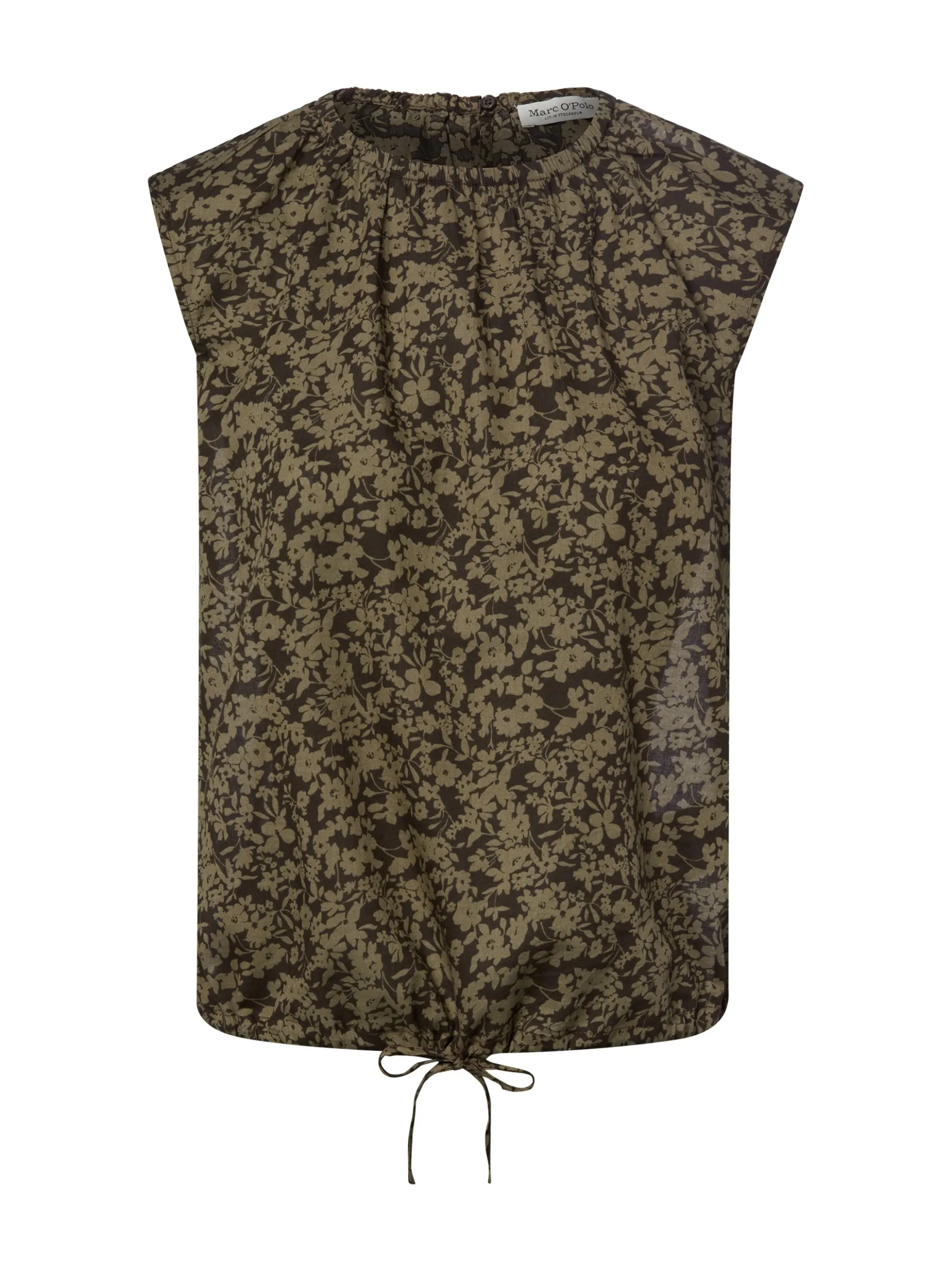 Marc O'Polo Damen Blusentop in khaki braun