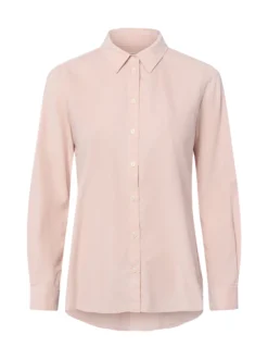 Marc O'Polo Damen Cord-Hemdbluse in rosa