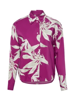 Marc O'Polo Damen Hemdbluse in himbeer lind