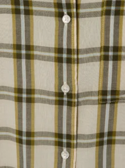 Marc O'Polo Damen Hemdbluse in oliv beige